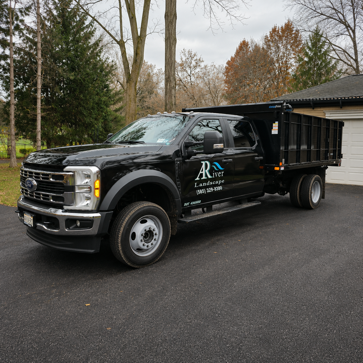 AR River Landscape work truck graphics