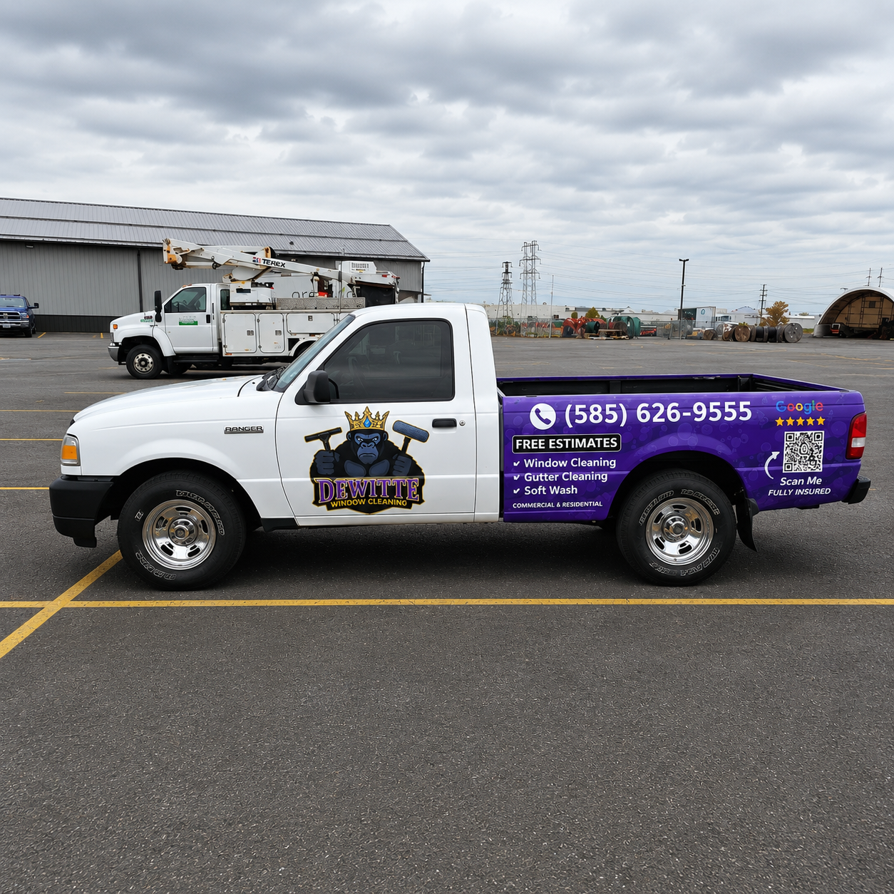 Dewitte Window Cleaning pickup graphics