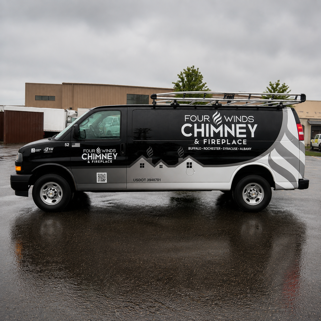 Four Winds service van wrap